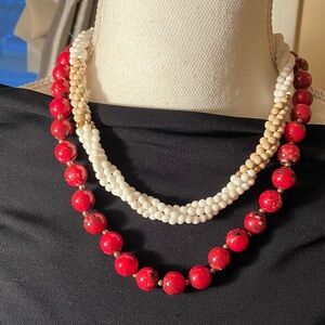 Pair of vintage Beaded Necklaces